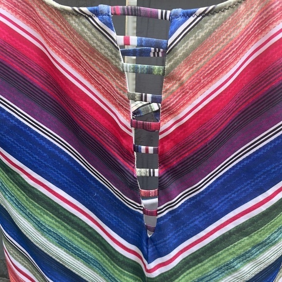 Becca one piece southwestern stripped bathing suite - Picture 8 of 9